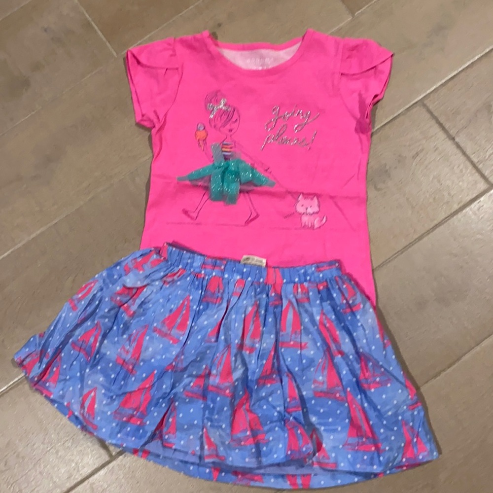 Sonoma girls shirt and skirt size 4